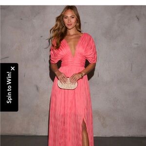 Vici Coral Maxi Dress